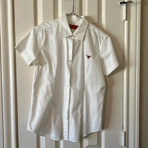 University of Texas White Short Sleeve Top - Size M